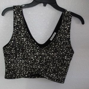 Speckled Black and Gold Crop top